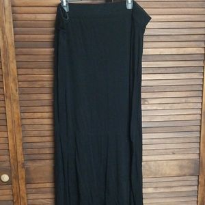 Long flowy black skirt